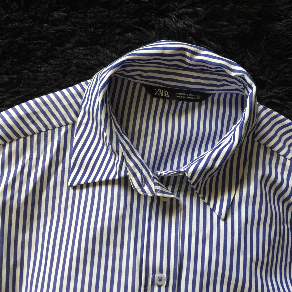 Zara Striped Poplin Shirt